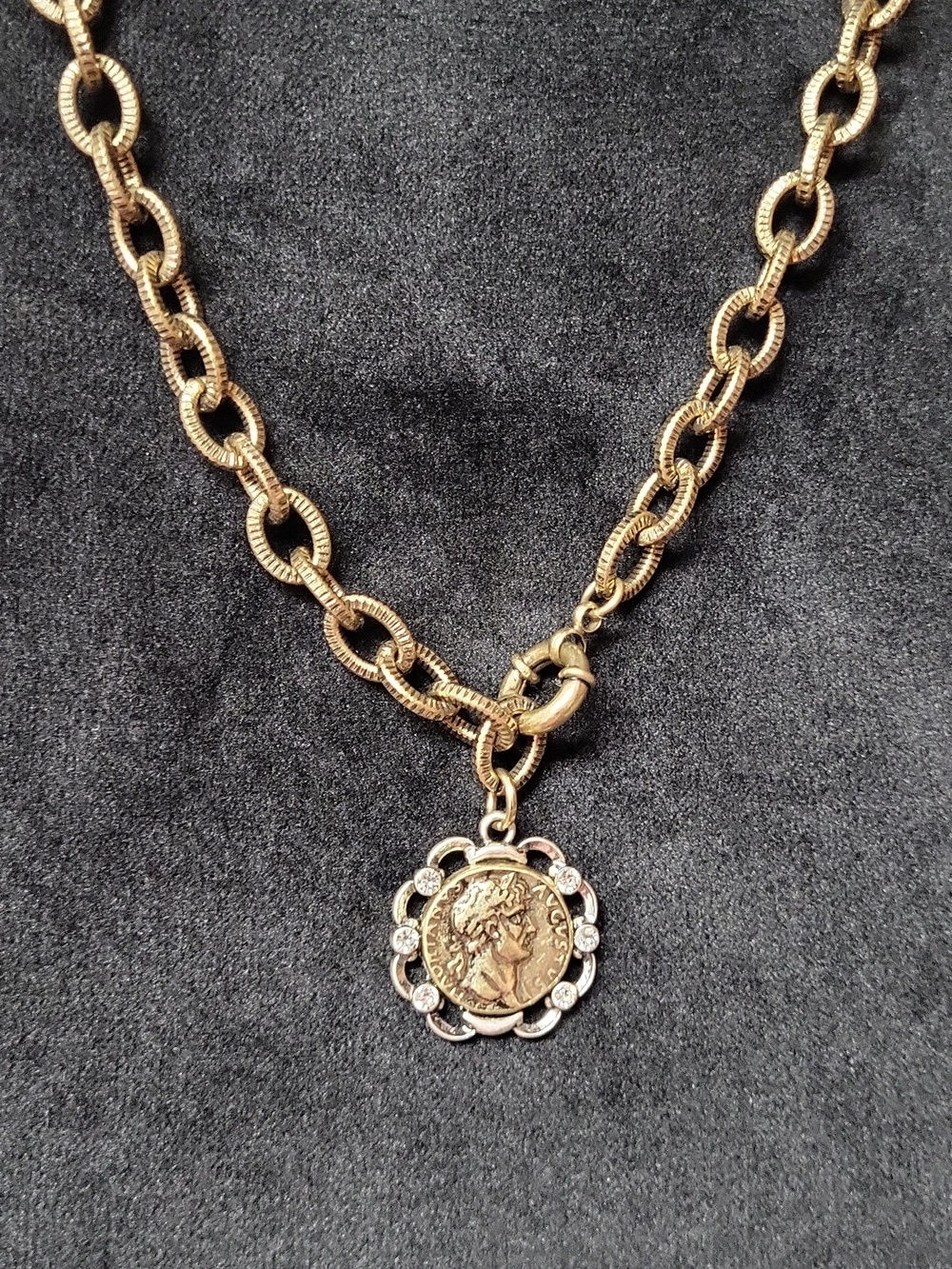 Patricia Nash Coin Pendant Y Necklace